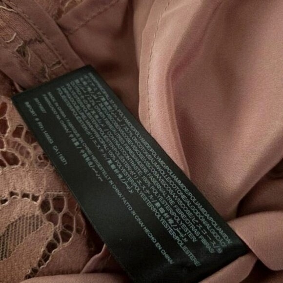 Keepsake The Label Blush Star Crossed Off Shoulder Lace Midi Mauve Dress - Picture 7 of 13